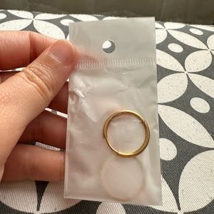 Gold plated hoop earrings